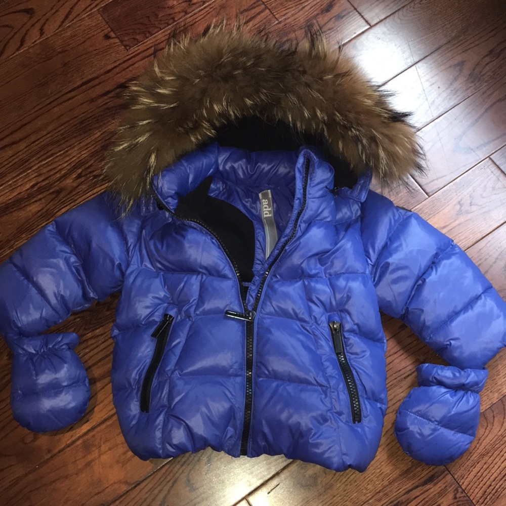 ADD Fox Fur Hood Winter Coat